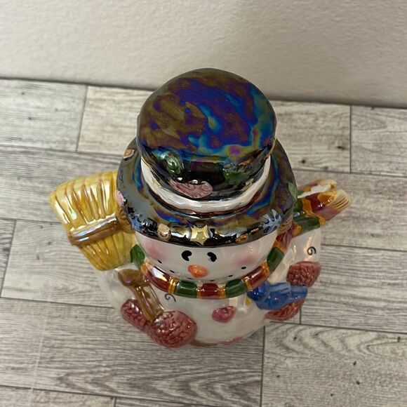 Ceramic Snowman Candy Jar - Picture 5 of 9